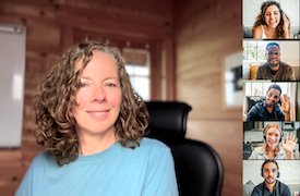 Foto von Maike Sander im Gruppen-Call